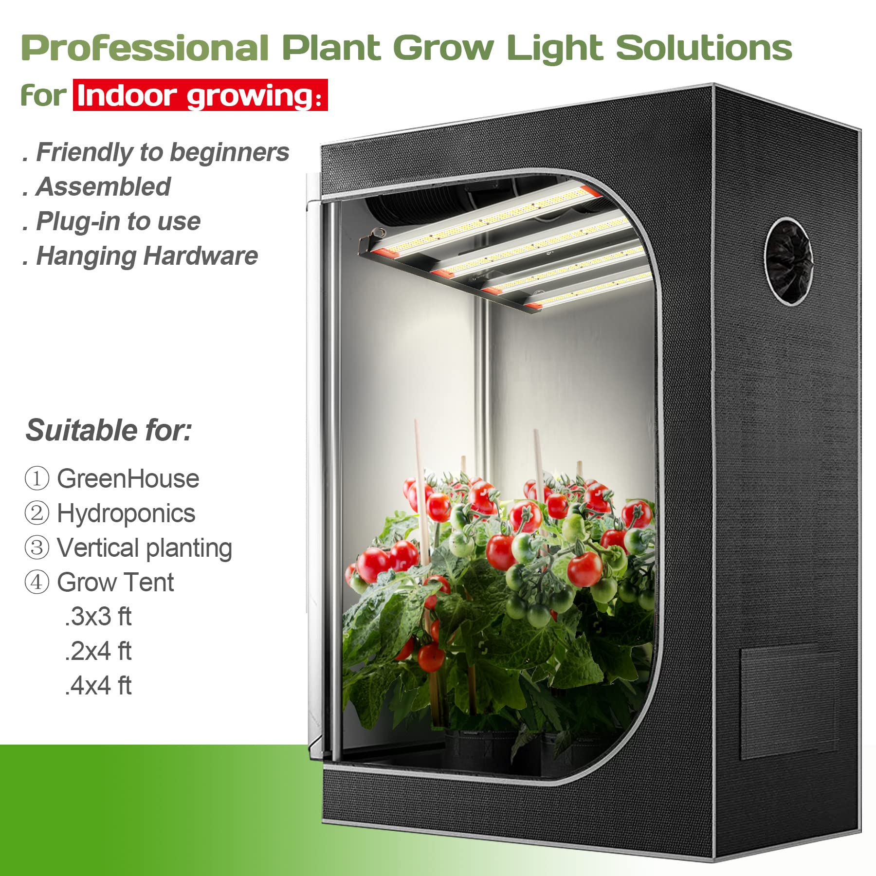 Amazon.com : LinQool 240Watt LED Grow Lights, 3x3ft Coverage, Full
